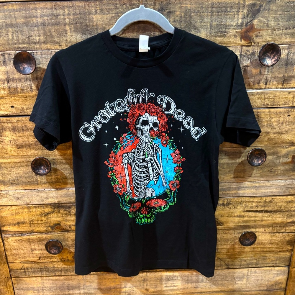 Tultex Black Grateful Dead Graphic Tee